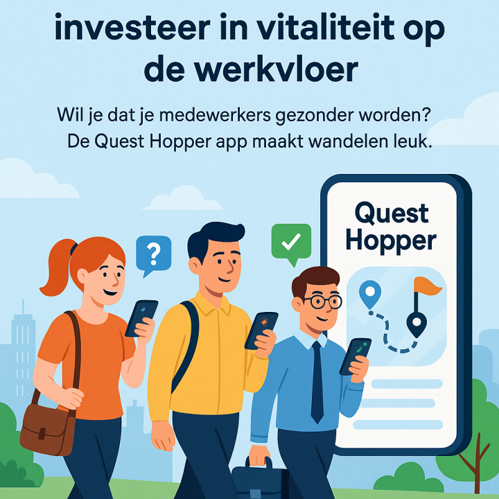 Quest Hopper helpt bedrijven aan gezonde medewerkers Quest Hopper helpt bedrijven aan gezonde medewerkers